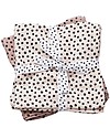 Done By Deer 2-Pack Swaddles Happy Dots, Powder - 120x120 cm - 100% cotton Muslin Swaddle