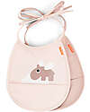 Done By Deer 2-Pack Waterproof Bib - Happy Clouds - Powder - with Pocket Waterproof Bibs