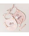 Done By Deer 2-Pack Waterproof Bib - Happy Clouds - Powder - with Pocket Waterproof Bibs