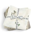 Done By Deer 3-pack Burp Cloth Lalee the Llama - Sand - 70x70 cm - 100% cotton GOTS Burpy Bibs