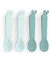 Done By Deer 4-Pack Kiddish Spoon - Lalee - Blue - 100% Recyclable Melamine-free Cutlery