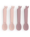 Done By Deer 4-Pack Kiddish Spoon - Lalee - Powder - 100% Recyclable Melamine-free Cutlery