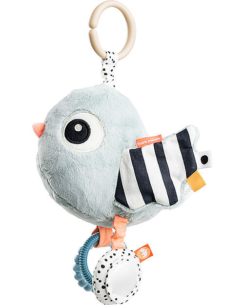 Done By Deer Activity Hanging Toy - Birdee - Blue - Contrast - 0+ Newborn Toys_