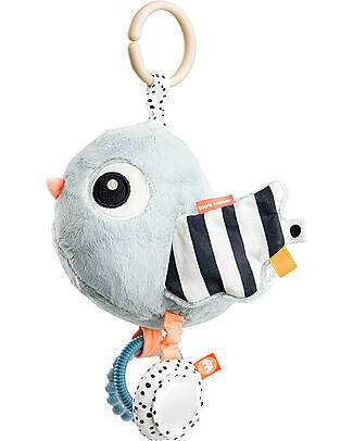 Done By Deer Activity Hanging Toy - Birdee - Blue - Contrast - 0+ Newborn Toys_