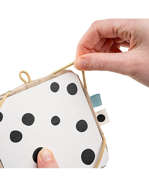 Done By Deer Activity Hanging Toy - Card Holder - Deer Friends - Contrast - 0+ Newborn Toys_