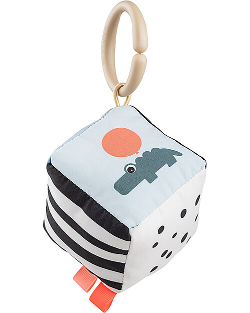Done By Deer Activity Hanging Toy - Cube - Happy Clouds - Contrast - 0+ Newborn Toys_