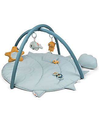 Done By Deer Activity Play Mat Sea Friends - Blue Baby Gym
