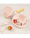 Done By Deer Antislip Base Bowl - Tiny Farm - Powder - 375 ml Bowls & Plates