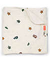 Done By Deer Baby Blanket - Sea Friends Beige - 100 x 100 cm  - Organic Cotton Muslin Swaddle