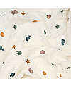 Done By Deer Baby Blanket - Sea Friends Beige - 100 x 100 cm  - Organic Cotton Muslin Swaddle