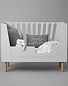 Done By Deer Baby Cot 4in1 with Rails, Grey - 140x70 cm Convertible Beds