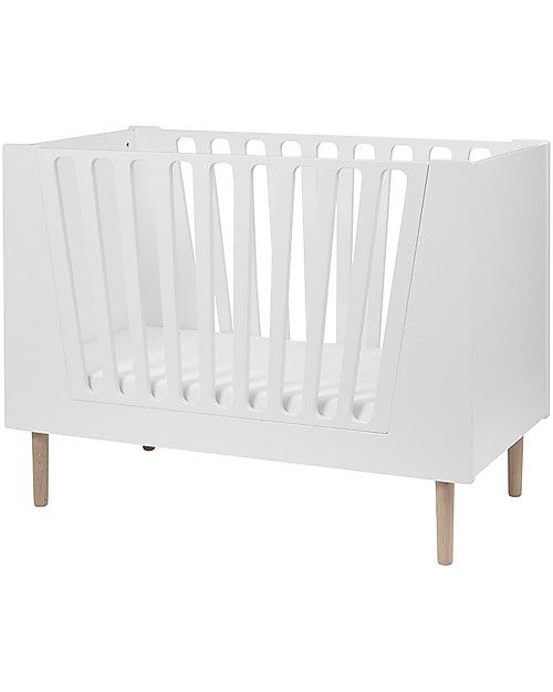 Done By Deer Baby Cot 4in1 with Rails - White - 140x70 cm Cots and Cotbeds