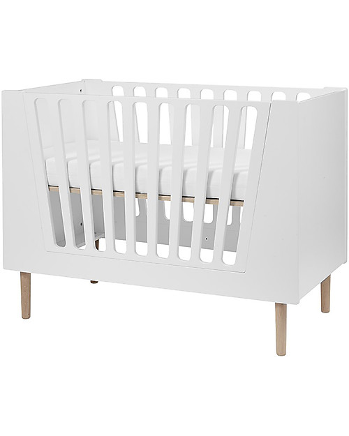 Done By Deer Baby Cot 4in1 with Rails - White - 140x70 cm Cots and Cotbeds