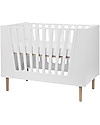 Done By Deer Baby Cot 4in1 with Rails - White - 140x70 cm Cots and Cotbeds