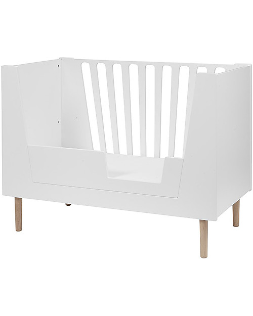 Done By Deer Baby Cot 4in1 with Rails - White - 140x70 cm Cots and Cotbeds