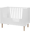 Done By Deer Baby Cot 4in1 with Rails - White - 140x70 cm Cots and Cotbeds