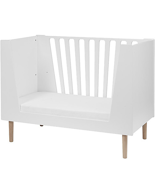 Done By Deer Baby Cot 4in1 with Rails - White - 140x70 cm Cots and Cotbeds