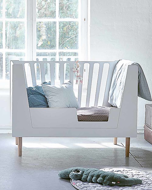 Done By Deer Baby Cot 4in1 with Rails - White - 140x70 cm Cots and Cotbeds