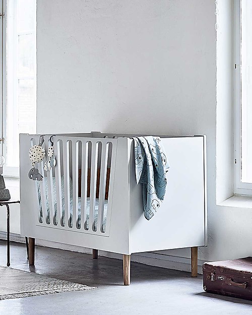 Done By Deer Baby Cot 4in1 with Rails - White - 140x70 cm Cots and Cotbeds