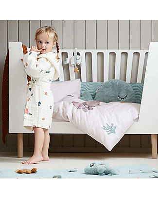 Done By Deer Bed Bumper with strings - Dreamy Waves - Blue - 360 cm Bumpers