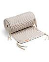 Done By Deer Bed Bumper with strings - Dreamy Waves - Sand - 360 cm Bumpers