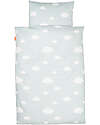 Done By Deer Bedilinen Junior Set - Duvet and Pillow - 100x140 cm -100% Cotton - Blue - Elphee Duvet Sets
