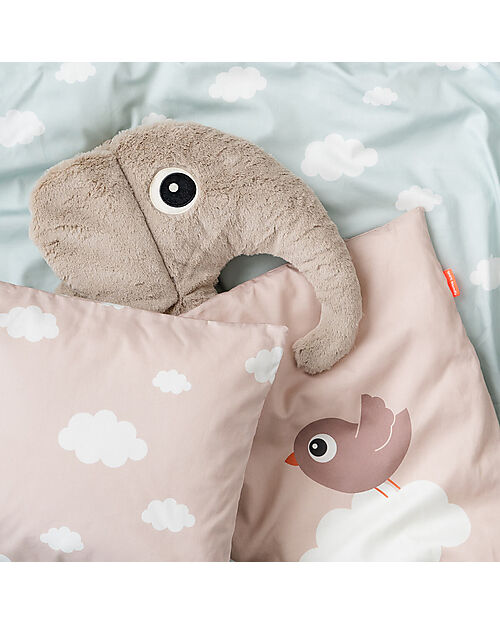 Done By Deer Bedilinen Junior Set - Duvet and Pillow - 100x140 cm -100% Cotton - Blue - Elphee Duvet Sets