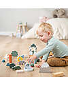 Done By Deer Building Block Set- 34 pcs - Deer Friends - 18m+ Wooden Blocks and Construction Sets