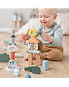 Done By Deer Building Block Set- 34 pcs - Deer Friends - 18m+ Wooden Blocks and Construction Sets