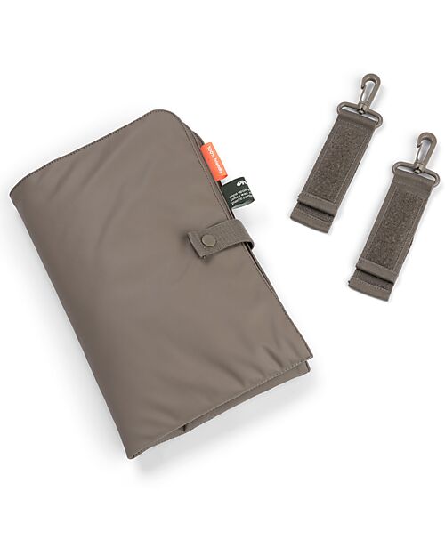 Done By Deer Changing Backpack with Foldable Changing Table and Stroller Hooks - Taupe - Made with recycled bottles! Changing Backpack