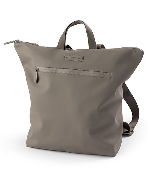 Done By Deer Changing Backpack with Foldable Changing Table and Stroller Hooks - Taupe - Made with recycled bottles! Changing Backpack