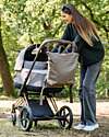 Done By Deer Changing Backpack with Foldable Changing Table and Stroller Hooks - Taupe - Made with recycled bottles! Changing Backpack