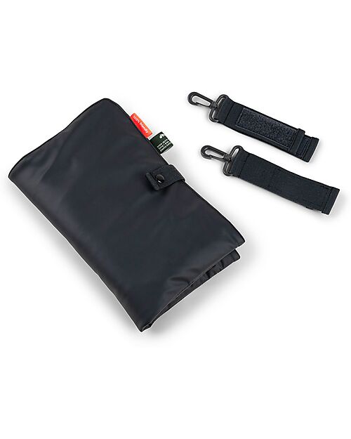 Done By Deer Changing Bag with Changing Pad - Quilted - Black - 24 L - Made from Recycled Plastic Bottles Diaper Changing Bags