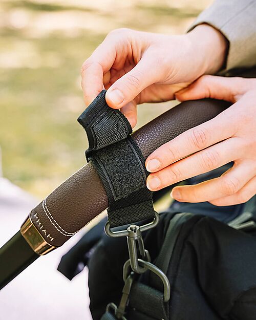 Done By Deer Changing Bag with Changing Pad - Quilted - Black - 24 L - Made from Recycled Plastic Bottles Diaper Changing Bags