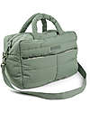 Done By Deer Changing Bag with Changing Pad - Quilted - Green - 24 L - Made with Recycled Plastic Bottles Diaper Changing Bags