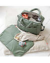 Done By Deer Changing Bag with Changing Pad - Quilted - Green - 24 L - Made with Recycled Plastic Bottles Diaper Changing Bags