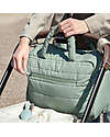 Done By Deer Changing Bag with Changing Pad - Quilted - Green - 24 L - Made with Recycled Plastic Bottles Diaper Changing Bags