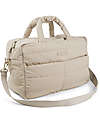 Done By Deer Changing Bag with Changing Pad - Quilted - Sand - 24 L - Made with Recycled Plastic Bottles Diaper Changing Bags