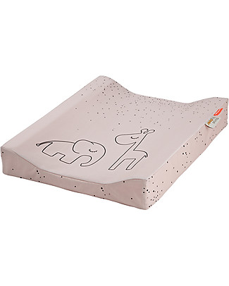 Done By Deer Changing Pad Dreamy Dots, Powder - 50x65x10 cm - Cotton Changing Mats And Covers