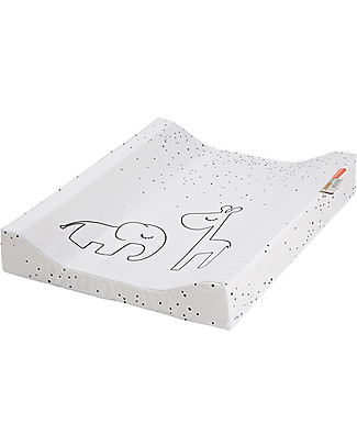 Done By Deer Changing Pad Dreamy Dots, White - 50x65x10 cm - Cotton Changing Mats And Covers