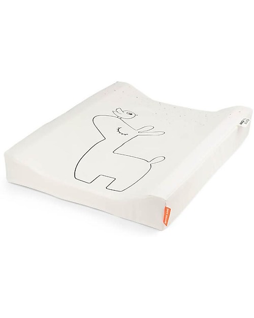 Done By Deer Changing Pad Easy Wipe Lalee the Llama - Sand - 50x65x10 cm - Waterproof Changing Tables