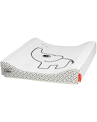 Done By Deer Changing Pad Elphee, White - 50x65x10 cm - Cotton Changing Mats And Covers