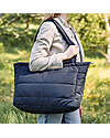 Done By Deer Changing Tote Bag with Changing Pad - Quilted - Black - 26 L - Made from Recycled Plastic Bottles Diaper Changing Bags