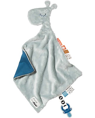 Done By Deer Comfort Blanket Raffi, Blue - 30x30 cm Doudou & Comforters