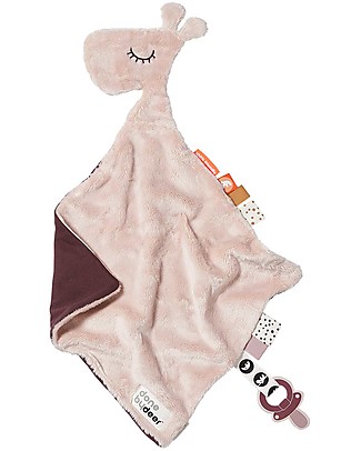 Done By Deer Comfort Blanket Raffi, Powder - 30x30 cm Doudou & Comforters