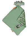 Done By Deer Comfort Blanket with Pacifier Clip Deer Friends - Croco - Green - 28 x 28 cm - 0+ Doudou & Comforters