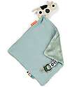 Done By Deer Comfort Blanket with Pacifier Clip Deer Friends - Dotti - Blue - 28 x 28 cm - 0+ Doudou & Comforters