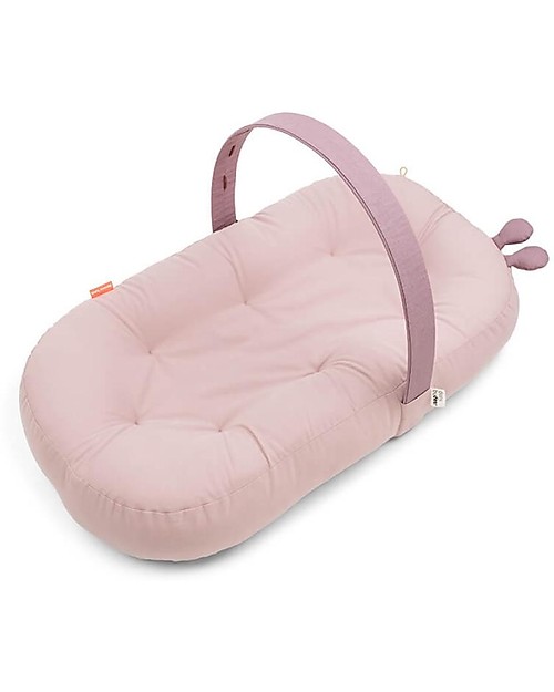 Done By Deer Cozy Lounger with Arch - Raffi - Powder - Organic Cotton GOTS Baby Nest