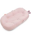 Done By Deer Cozy Lounger with Arch - Raffi - Powder - Organic Cotton GOTS Baby Nest