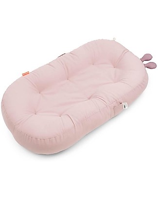 Done By Deer Cozy Lounger with Arch - Raffi - Powder - Organic Cotton GOTS Baby Nest